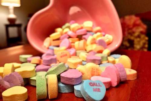 Candy Valentine Rainbow Heart Love Romantic