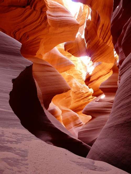 Canyon Gorge Antelope Canyon Tourist Attraction