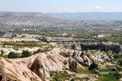 Cappadocia Turkey Landscape Anatolie Mountain