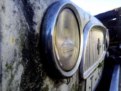 Car Old Vintage Ironer Lighthouse Renault 4