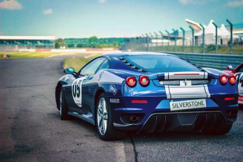 Car Race Ferrari Racing Car Pirelli Speed Blue
