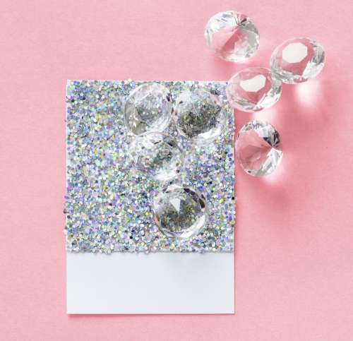 Carat Card Confetti Craft Crystal Decoration
