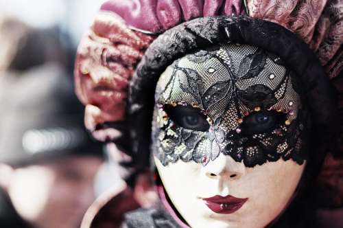 Carnival Venice Eyes Mask Woman Disguise Hidden