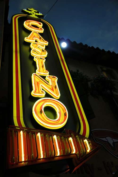 Casino Neon Entertainment Sign Light Advertising