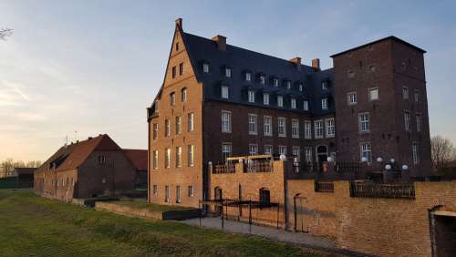 Castle Diersfordt Wesel Niederrhein Moated Castle