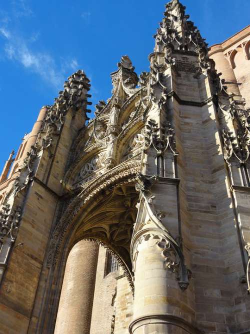 Cathedral Architecture Monument France French Albi