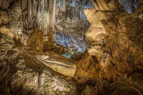 Cave Nerja Andalusia Mountains Stalactite Landmark
