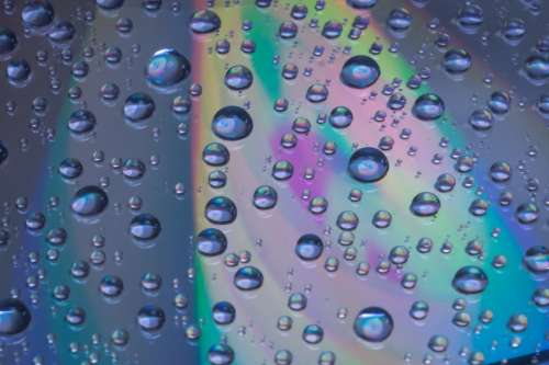 Cd Dvd Water Drop Of Water Drip Computer Digital