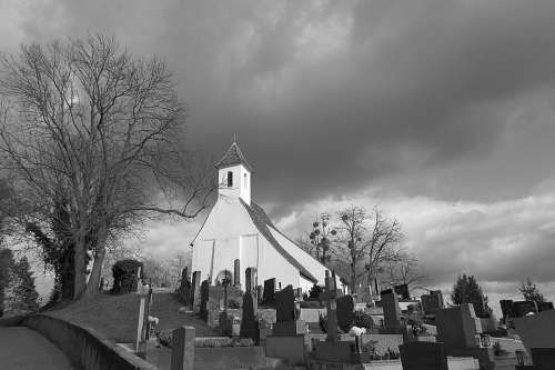 Cemetery Church Graves Christianity