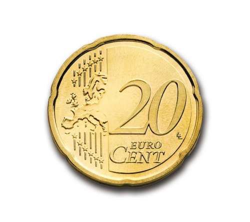 Cent 20 Euro Coin Currency Europe Money Wealth