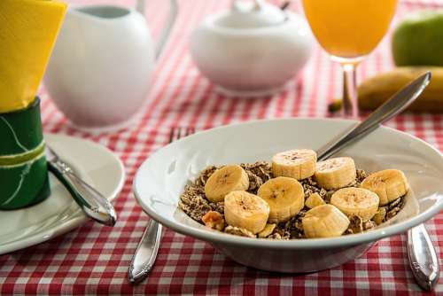 Cereal Breakfast Meal Food Bowl Nutrition Morning