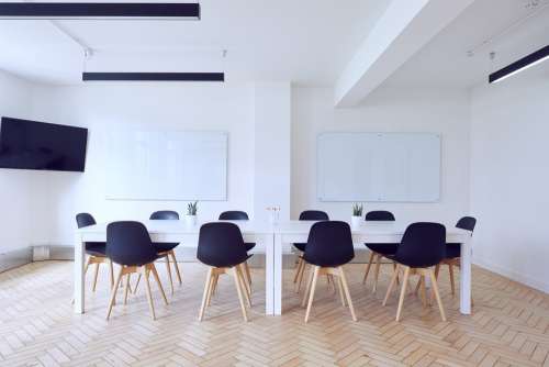Chairs Conference Room Contemporary Empty Indoors