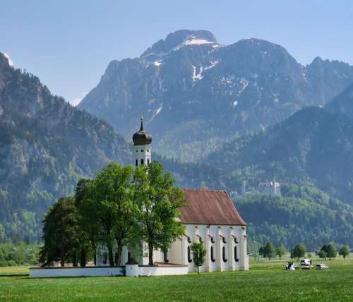 Chapel Coloman Church Mountains Füssen Schwangau