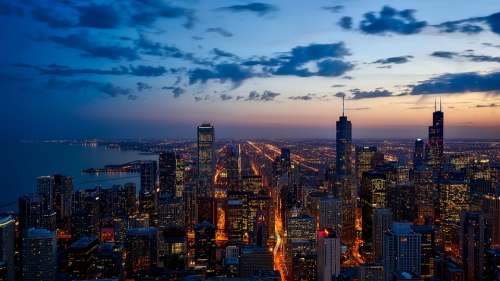 Chicago Illinois City Urban Skyline Cityscape
