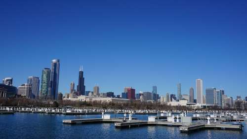 Chicago Skyline Architecture Illinois Urban
