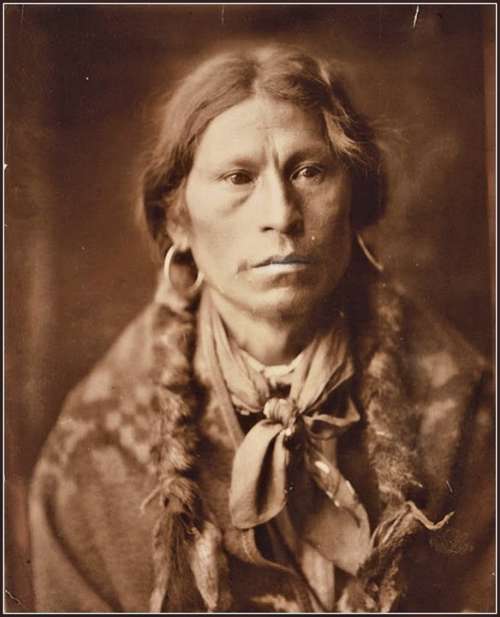 Chief Garfield Indian Old Vintage Sepia Antique