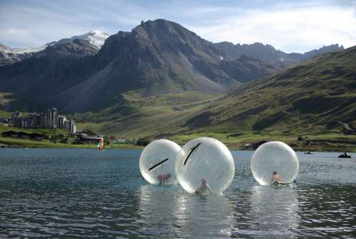 Children'S Games Alps Mountain Lake Bubbles