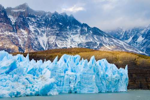 Chile Patagonia Glacier Ice Iceberg Rough Nature