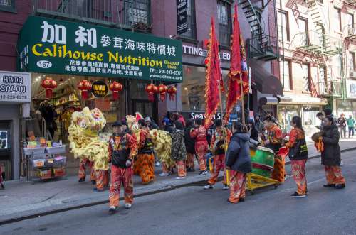 Chinese Chinatown Nyc New York City Manhattan