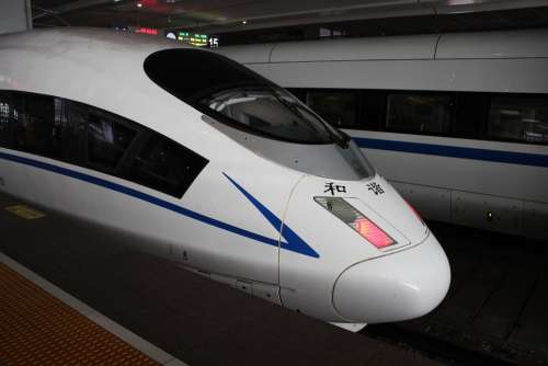 Chinese Train Shanghai Fast Sleek China Locomotion