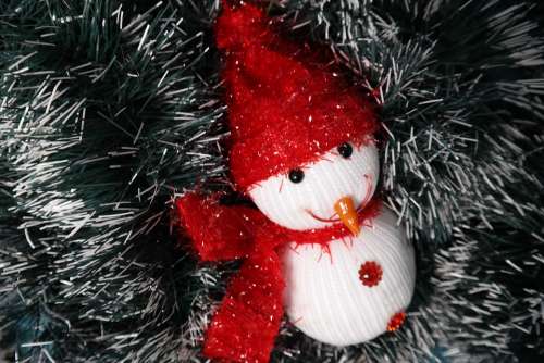 Christmas Snowman Scarf Cute Holiday Xmas Happy