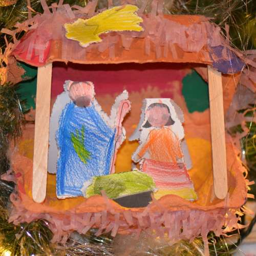Christmas Jesus Manger Maria Jozelf Nativity Scene