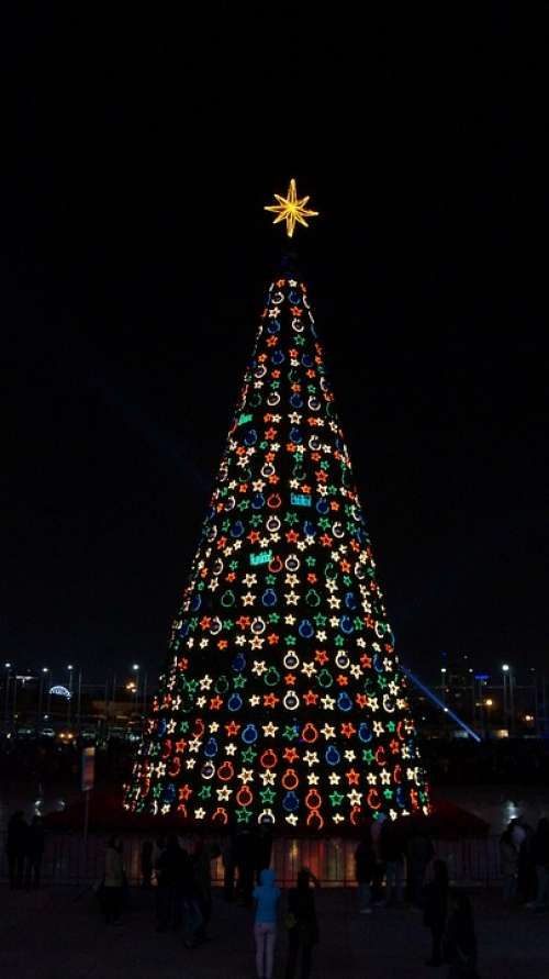 Christmas Tree Lights Star