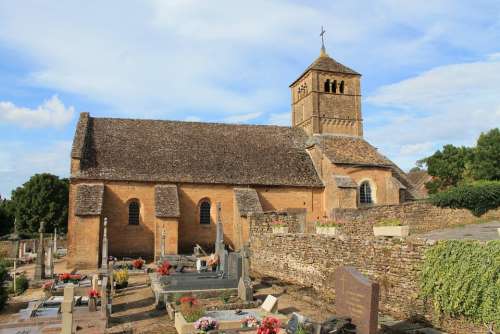 Church Burgundy France Ameugny Holidays Taizé