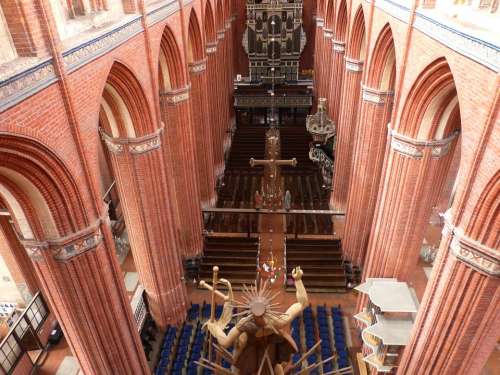 Church Wismar Mecklenburg Historically Brick Gothic