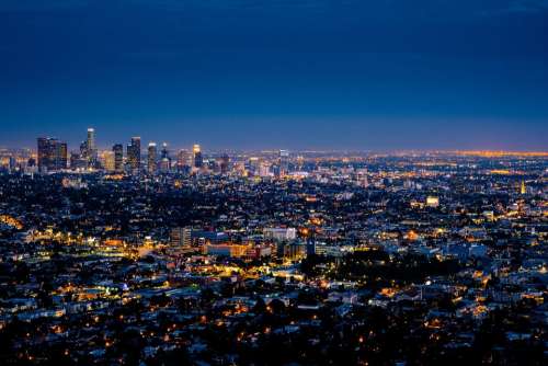 City Los Angeles Cityscape Skyline Downtown