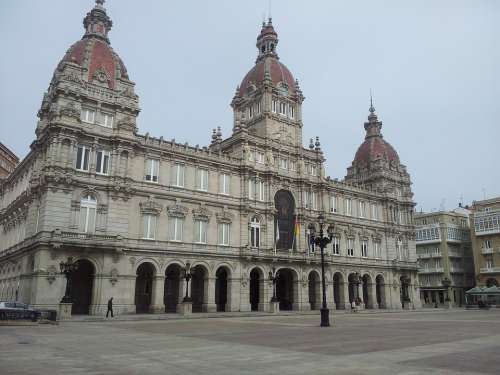 City Hall Spain Europe La Coruna