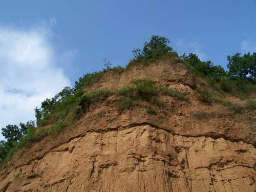 Cliff Erosion Nature Landscape Natural Geology