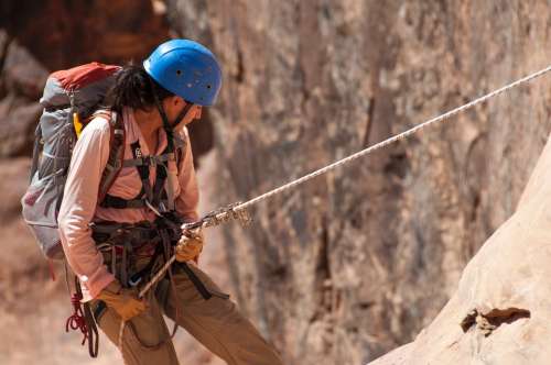 Climbing Rappelling Canyoneering Rope Woman