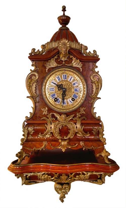 Clock Old Baroque An Antique