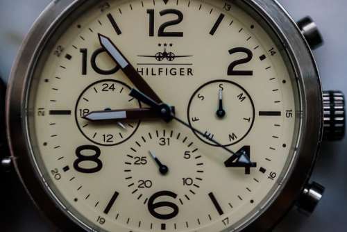 Clock Wrist Watch Tommy Hilfiger Analog Clock