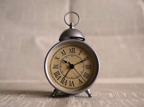 Clock Time Alarm Vintage Alarm Clock Hours Timer