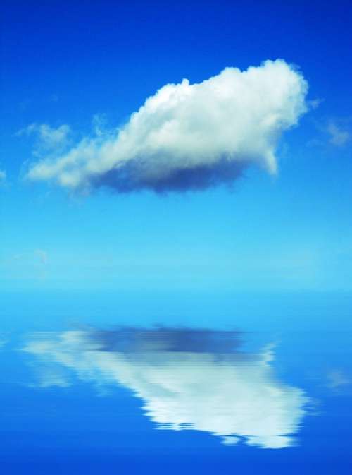 Cloud Calm Sea Blue Sky Ocean Water Serene