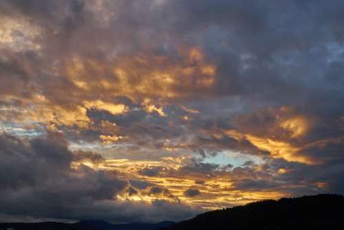 Clouds Evening Sunset