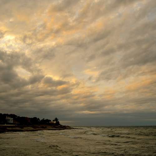 Clouds Sea Sky Beach Costa Nature Sunset