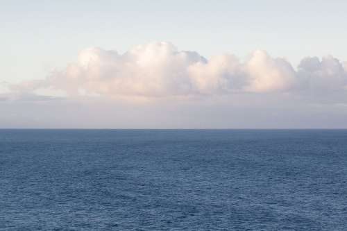 Clouds Horizon Sea Ocean Mood Blue Fund