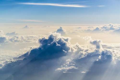 Clouds Sky Altitude Weather Blue Air Environment