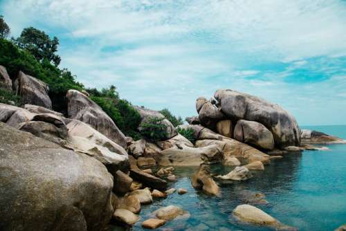 Coast Rocks Stones Round Erosion Shore Craggy