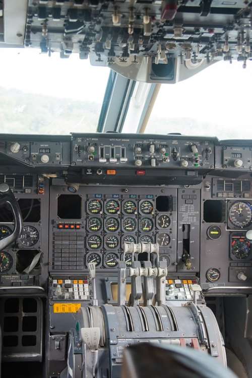 Cockpit Aircraft Instruments Flying Aviation