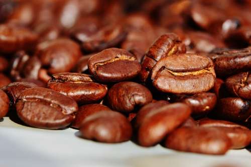 Coffee Coffee Beans Cafe Roasted Caffeine Brown
