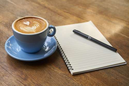 Coffee Pen Notebook Caffeine Cup Espresso