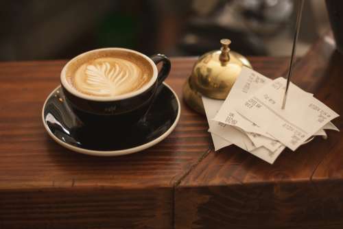 Coffee Cup Counter Bell Drink Espresso Caffeine