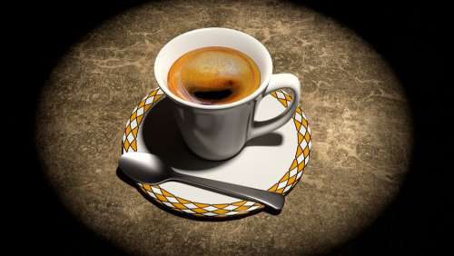 Coffee Cup Still Life 3D Blender