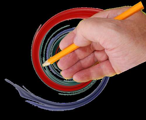 Color Pencil Draw Design Paint Teach Fingers