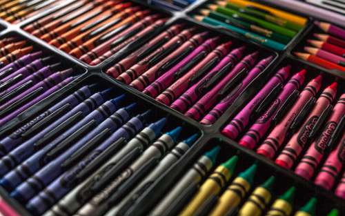 Colors Crayon Art
