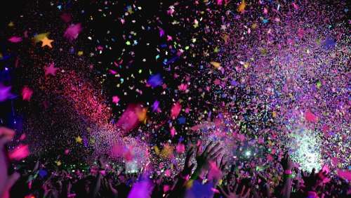 Concert Confetti Party Event Club Fun